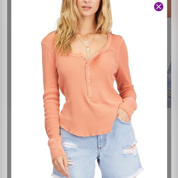 Billabong coral shirt - Picture 1 of 8